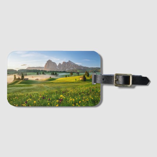Seiser Alm, Dolomit-Alpen, Italien Gepäckanhänger (Vorderseite (Horizontal))