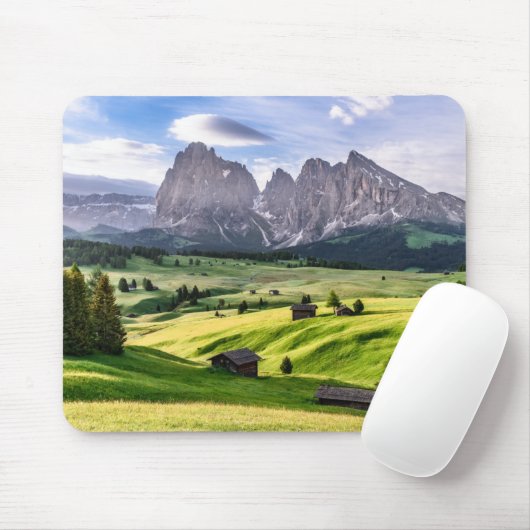Seiser Alm | Dolomit-Alpen, Italien Mousepad (Mit Mouse)