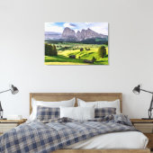 Seiser Alm | Dolomiten Alpen, Italien Leinwanddruck (Insitu (Schlafzimmer))