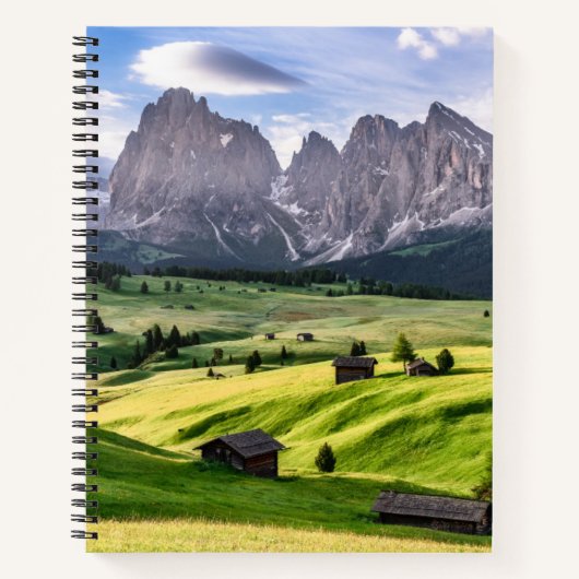 Seiser Alm | Dolomiten Alpen, Italien Notizblock (Vorderseite)