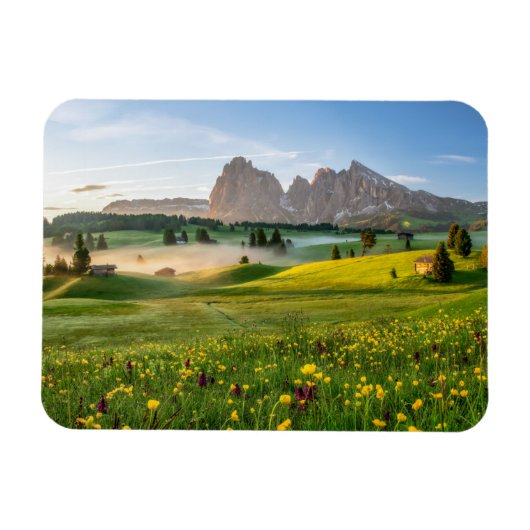 Seiser Alm, Dolomiten, Italien Magnet (Horizontal)