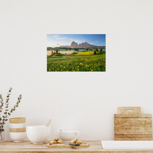 Seiser Alm, Dolomiten, Italien Poster (Küche)