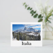 Seiser Alm, Italien im Winter Postkarte (Stehend Vorderseite)