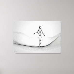 Seismic Movement Druck auf Keilleinwand Leinwanddruck