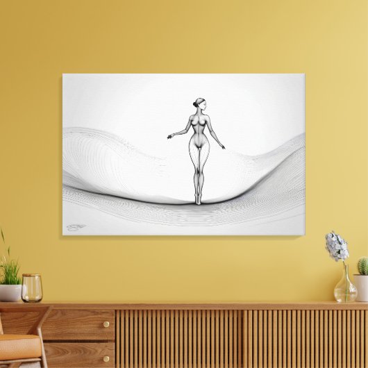 Seismic Movement Druck auf Keilleinwand Leinwanddruck (Insitu (Wohnzimmer))