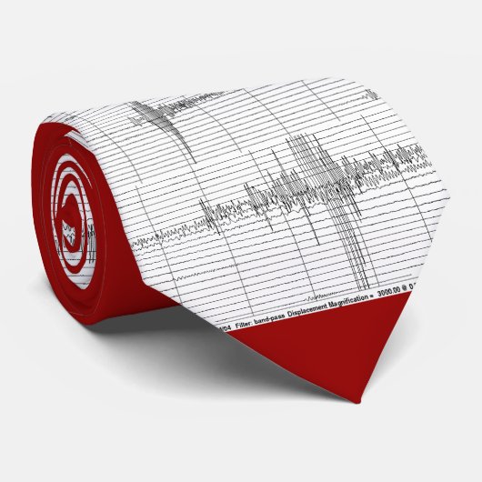 Seismogrammfelsenversion 2 krawatte (Gerollt)