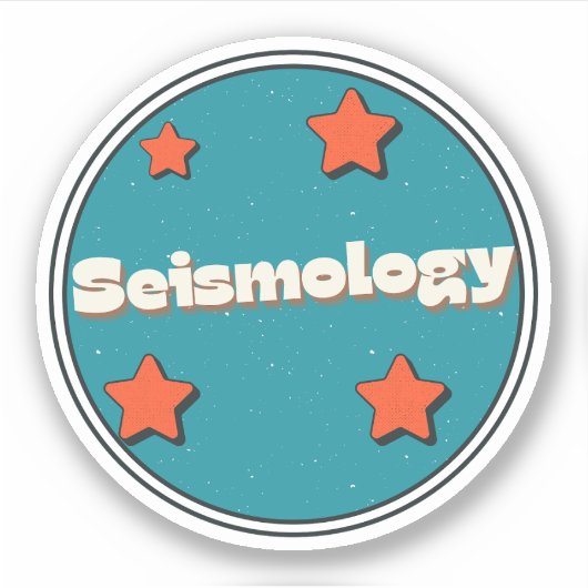 Seismologie Aufkleber (Vorderseite)