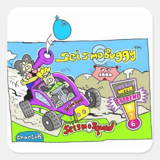 SeismoSquad Seismo Buggy Sticker (Vorderseite)