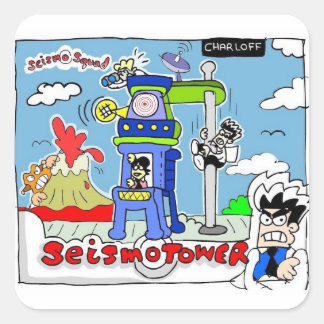 SeismoSquad SeismoTower Sticker