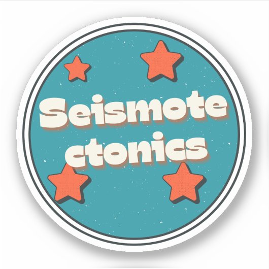 Seismotektonik Aufkleber (Vorderseite)