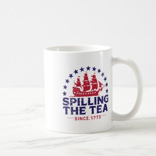 Seit 1773 am 4. Juli das Tee verbreiten vier Kaffeetasse (Rechts)