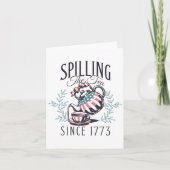 Seit 1773 am 4. Juli das Tee verbreiten vier Karte (Vorderseite)