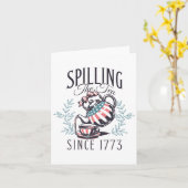 Seit 1773 am 4. Juli das Tee verbreiten vier Karte (Gelbe Blume)