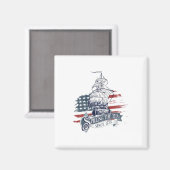Seit 1773 am 4. Juli das Tee verbreiten vier Magnet (Vorderseite/Rückseite)