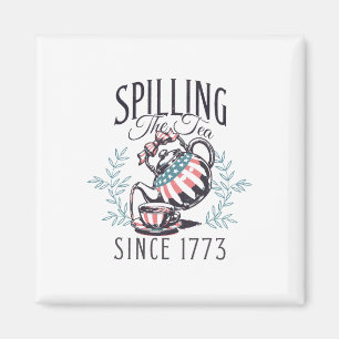 Seit 1773 am 4. Juli das Tee verbreiten vier Magnet