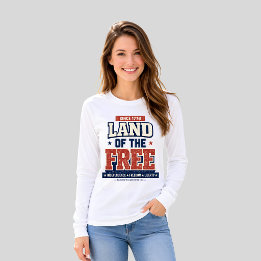 Seit 1776 Land der Freien Patriotische USA-Frauen T-Shirt