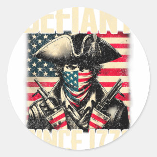 Seit 1776 trotzige Familie Runder Aufkleber