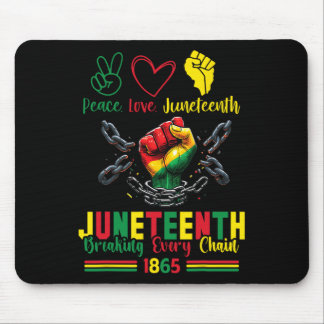 Seit 1865 jede Kette brechen Frieden Liebe Junetee Mousepad