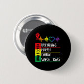 Seit 1865 jede Kette brechen Juneteenth Freiheit Button (Vorne & Hinten)