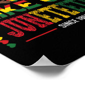 Seit 1865 mögen sie uns nicht mehr als Juneteenth Poster (Ecke)