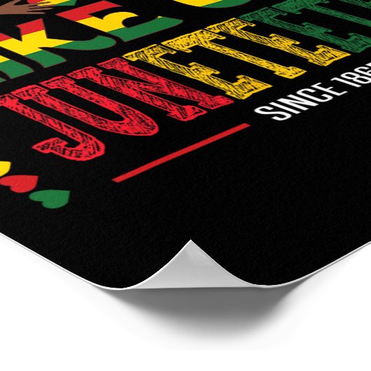 Seit 1865 mögen sie uns nicht mehr als Juneteenth Poster (Ecke)