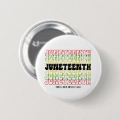 Seit 1865: Retro Juneteste frei-ish Button (Vorne & Hinten)