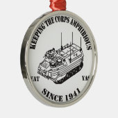 Seit 1941 Logo der Bahn II Silbernes Ornament (Rechts)