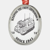 Seit 1941 Logo der Bahn II Silbernes Ornament (Links)