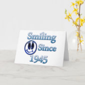 Seit 1945 lächeln karte (Gelbe Blume)