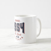 Seit 1954 die Geburt der Legenden Geburtstagsgesch Kaffeetasse (VorderseiteRechts)