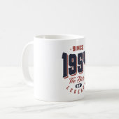 Seit 1954 die Geburt der Legenden Geburtstagsgesch Kaffeetasse (Vorderseite Links)