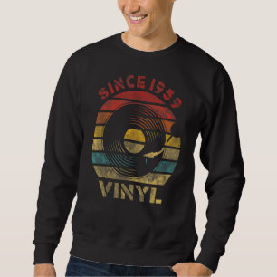 Seit 1959 Vinyl Retro Vintage Musik Sweatshirt