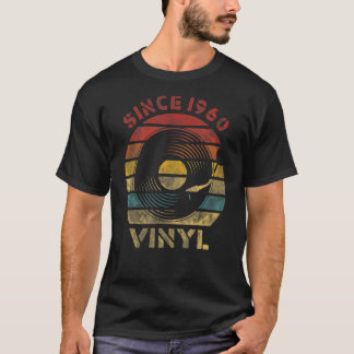 Seit 1960 Vintage Vinyl Retro-Aufnahme T-Shirt