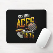 Seit 1975 bedient Badminton Lover 50. Geburtstag Mousepad (Mit Mouse)