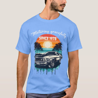 Seit 1978 stilvoll gealtert Klassisches Caree Mädc T-Shirt