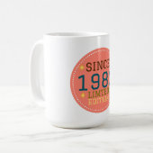Seit 1982 Limitierte Auflage Kaffeetasse (Vorderseite Links)