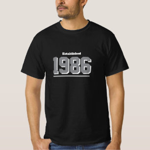 Seit 1986 Vintage Geburtstags-T-Shirt Design T-Shirt
