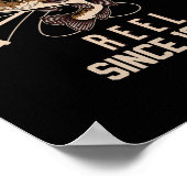 Seit 1994 Reel halten Fischer Fischerin B Poster (Ecke)