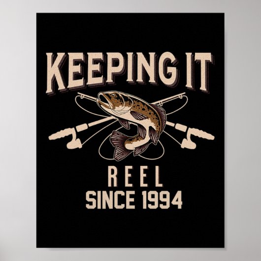 Seit 1994 Reel halten Fischer Fischerin B Poster (Vorne)