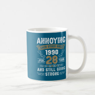 Seit 1998 einander auf die Nerven gehend Verheirat Kaffeetasse