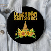Seit 2005 Einhorn 16. Geburtstage Button (Beispiel)