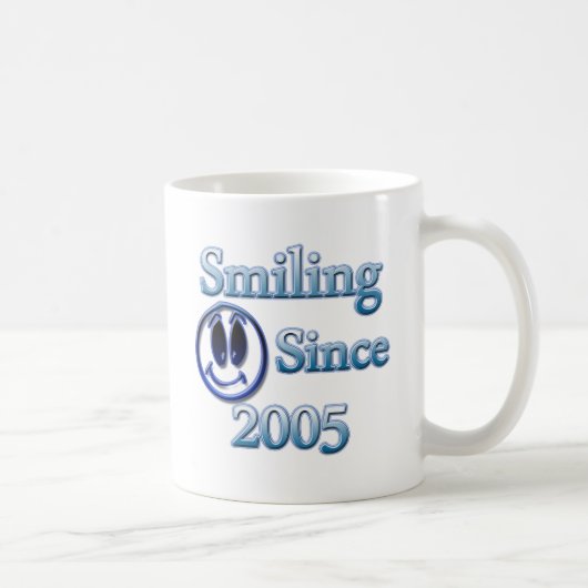 Seit 2005 lächeln kaffeetasse (Rechts)