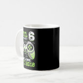 Seit 2018 Funny Video Game 6. Geburtstag Kaffeetasse (Vorderseite Links)