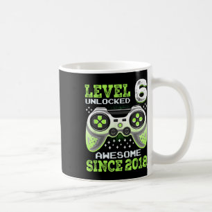 Seit 2018 Lustiges Videospiel 6. Geburtstag  Kaffeetasse