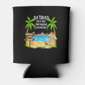 Seit 2022 müde vom Strand Dosenkühler (Vorderseite)