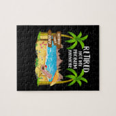 Seit 2022 müde vom Strand Puzzle (Horizontal)