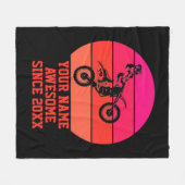 Seit 20 xx Dirt Bike Phantastischer Name ändern Fleecedecke (Vorderseite (Horizontal))