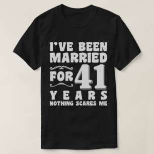 Seit 41 Jahren verheiratet passendes Paar T-Shirt