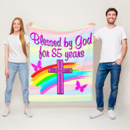 SEIT 85 JAHREN VON GOTT VERBUNDEN FLEECE BLANKET
