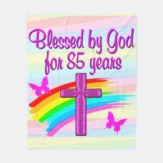 SEIT 85 JAHREN VON GOTT VERBUNDEN FLEECE BLANKET (Vorderseite)